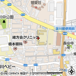 大阪市立神津小学校周辺の地図