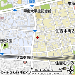 ディアコート住吉本町周辺の地図