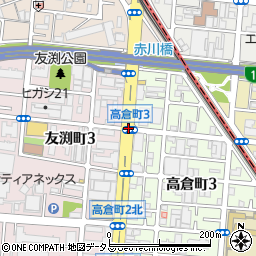 高倉町３周辺の地図