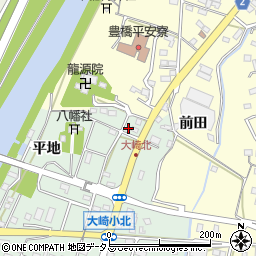 愛知県豊橋市大崎町東里中9周辺の地図