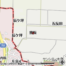 京都府木津川市市坂熊坂周辺の地図