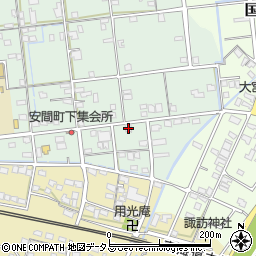 静岡県浜松市中央区安間町618周辺の地図