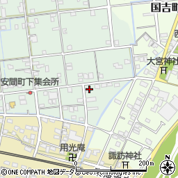 静岡県浜松市中央区安間町590周辺の地図