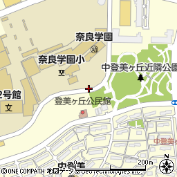 奈良県奈良市中登美ヶ丘周辺の地図