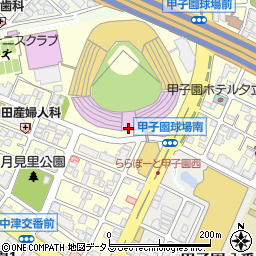 ケンタッキーフライドチキン　甲子園球場店周辺の地図