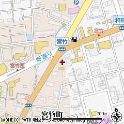 静岡県浜松市中央区宮竹町200周辺の地図