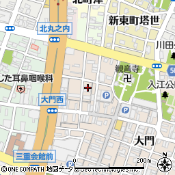 三重県津市大門22-10周辺の地図