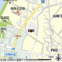 愛知県豊橋市船渡町前田周辺の地図