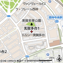エルシー美賀多台３番館周辺の地図