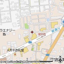 静岡県浜松市中央区宮竹町522周辺の地図
