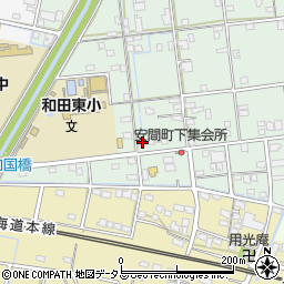 静岡県浜松市中央区安間町506周辺の地図