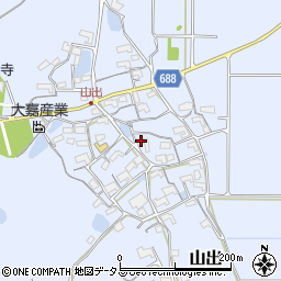 三重県伊賀市山出884周辺の地図