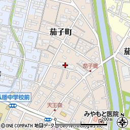 浜松労災病院　茄子町宿舎周辺の地図