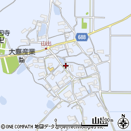 三重県伊賀市山出895周辺の地図
