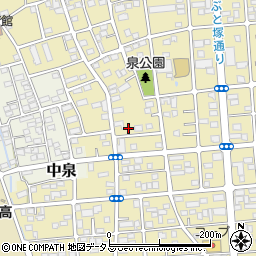 静岡県磐田市国府台301周辺の地図
