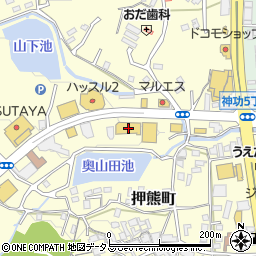 奈良トヨタ押熊店周辺の地図