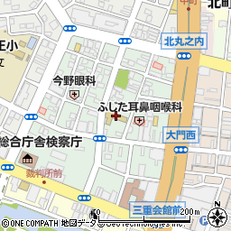 津市中央保育園周辺の地図