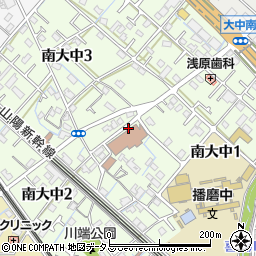 兵庫県播磨町（加古郡）南大中周辺の地図