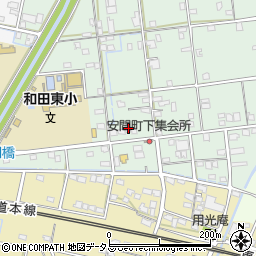 静岡県浜松市中央区安間町509周辺の地図