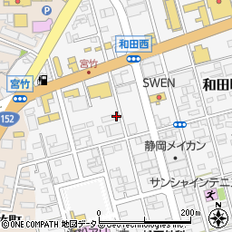 静岡県浜松市中央区和田町852周辺の地図