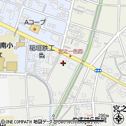 静岡県磐田市宮之一色1225-2周辺の地図