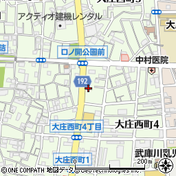 カレーハウスＣｏＣｏ壱番屋尼崎大庄西町店周辺の地図