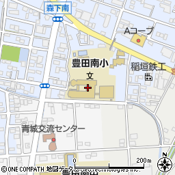 豊田南小学校　ことばの教室周辺の地図