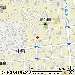 静岡県磐田市国府台300周辺の地図