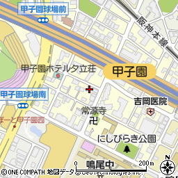 甲子園ガーデンハウス周辺の地図