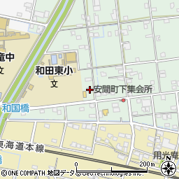 静岡県浜松市中央区安間町498周辺の地図
