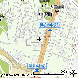 静岡県浜松市中央区中沢町28周辺の地図