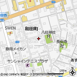 静岡県浜松市中央区和田町553周辺の地図