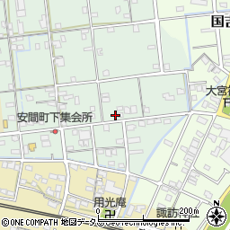 静岡県浜松市中央区安間町540周辺の地図
