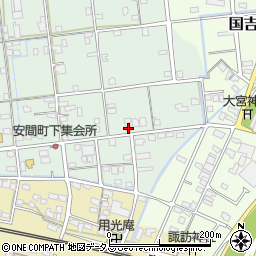静岡県浜松市中央区安間町541周辺の地図