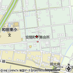 静岡県浜松市中央区安間町523周辺の地図