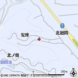愛知県知多郡南知多町大井安座周辺の地図