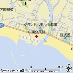 山海公民館周辺の地図