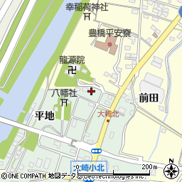 愛知県豊橋市大崎町東里中11周辺の地図