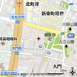 三重県津市大門32-3周辺の地図