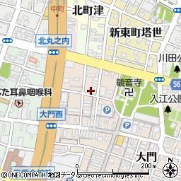 三重県津市大門33-2周辺の地図