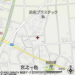 静岡県磐田市宮之一色71周辺の地図