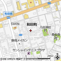 静岡県浜松市中央区和田町571周辺の地図