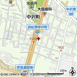 静岡県浜松市中央区中沢町25周辺の地図