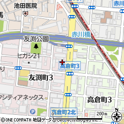 セブンイレブン大阪友渕町３丁目店周辺の地図