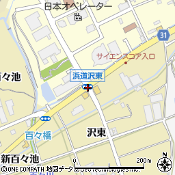 浜道沢東周辺の地図