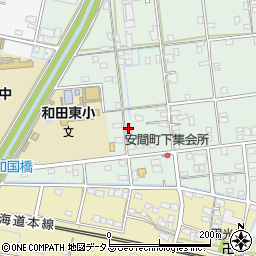 静岡県浜松市中央区安間町504周辺の地図