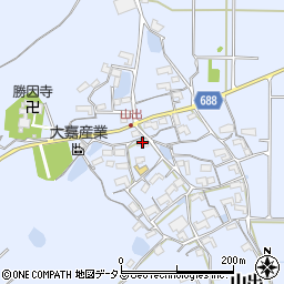 三重県伊賀市山出821周辺の地図
