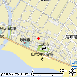 愛知県知多郡南知多町山海屋敷周辺の地図