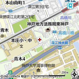 ワコーレ深江本町ソフィリア周辺の地図