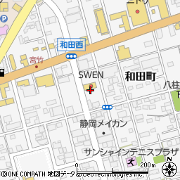 静岡県浜松市中央区和田町884周辺の地図